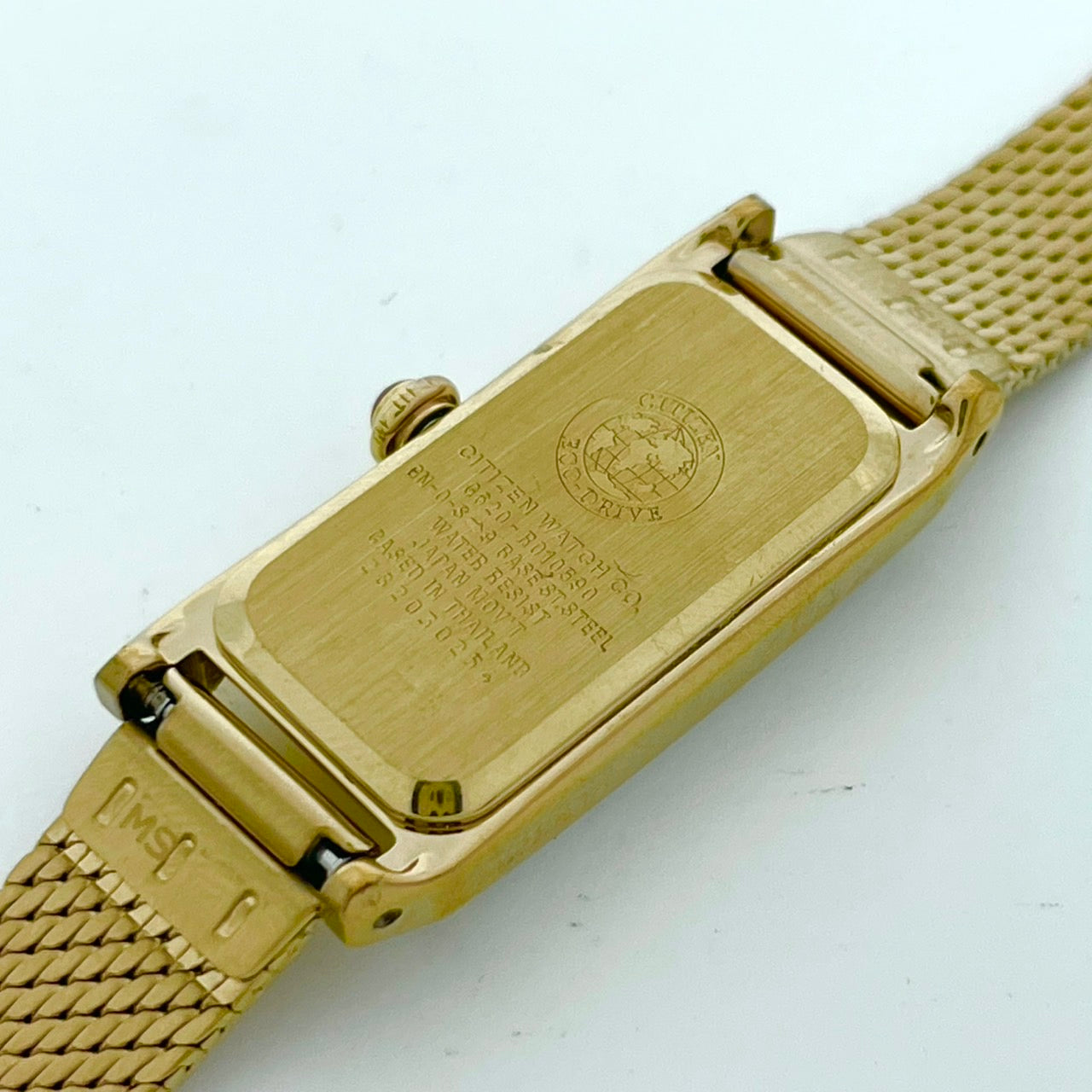 【稼働品】 citizen シチズン Kii: キー 腕時計 EG7043-50W レディース エコドライブ ソーラー ゴールド レクタンギュラー スクエア メッシュベルト クラシック アンティーク ドレスウォッチ ビジネス フェミニン クリーニング済 G6