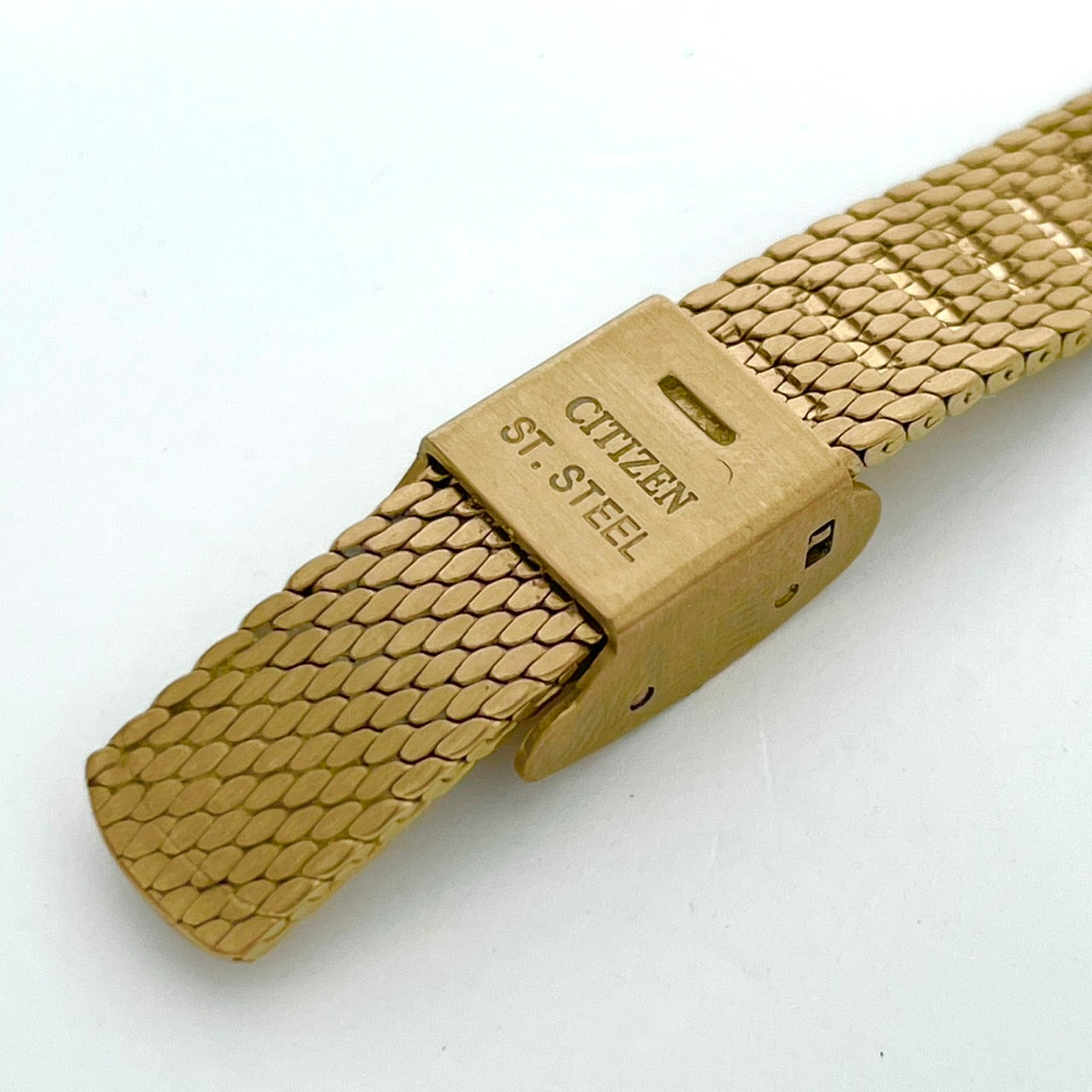 【稼働品】 citizen シチズン Kii: キー 腕時計 EG7043-50W レディース エコドライブ ソーラー ゴールド レクタンギュラー スクエア メッシュベルト クラシック アンティーク ドレスウォッチ ビジネス フェミニン クリーニング済 G6