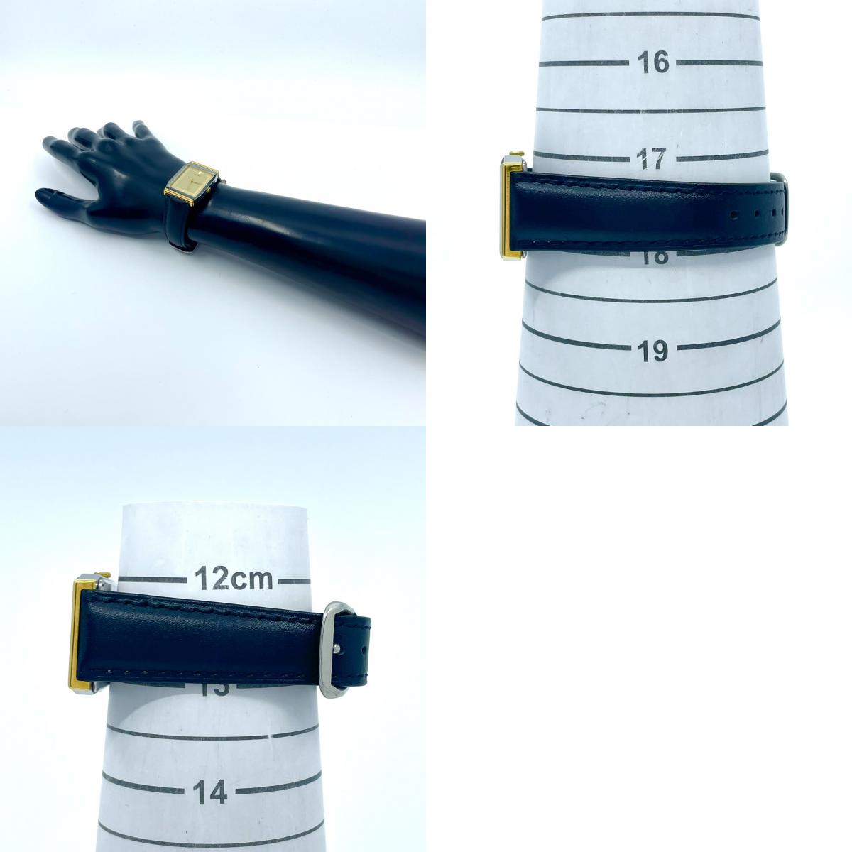 【極美品/新品ベルト/電池交換済/稼働品】SEIKO セイコー メンズ 腕時計 5P31-5000 スクエア ゴールド文字盤 シルバー クオーツ アナログ ビンテージ クラシック ドレスウォッチ エレガント ビジネス シンプル クリーニング済 G6