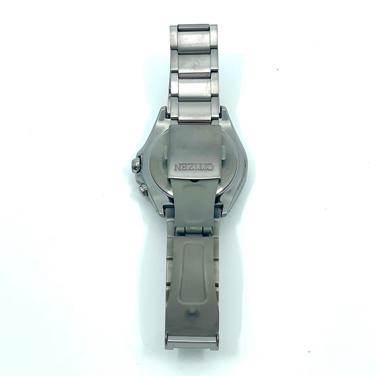 【稼働品】CITIZEN シチズン メンズ 腕時計 エコドライブ 電波ソーラー H149-S118921 ワールドタイム ネイビー文字盤 シルバー 多機能 ビジネス スタイリッシュ アナログ 10気圧防水 パーペチュアルカレンダー クリーニング済 G6