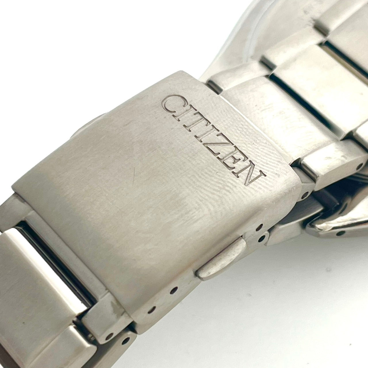 【稼働品】CITIZEN シチズン メンズ 腕時計 エコドライブ 電波ソーラー H149-S118921 ワールドタイム ネイビー文字盤 シルバー 多機能 ビジネス スタイリッシュ アナログ 10気圧防水 パーペチュアルカレンダー クリーニング済 G6