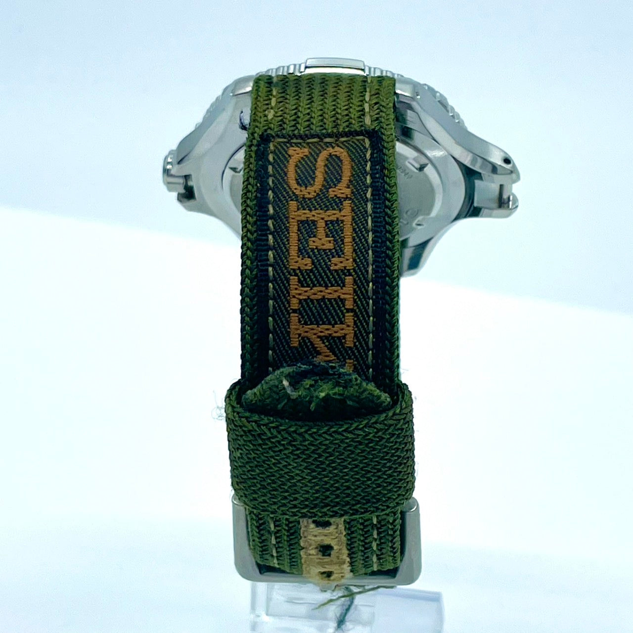 【電池交換済／稼働品】SEIKO セイコー FIELD MASTER フィールドマスター 7N35-6090 メンズ 腕時計 20BAR防水 方位磁針ベゼル ミリタリーウォッチ アウトドア カーキ グリーン クオーツ アナログ ビンテージ クリーニング済 G6