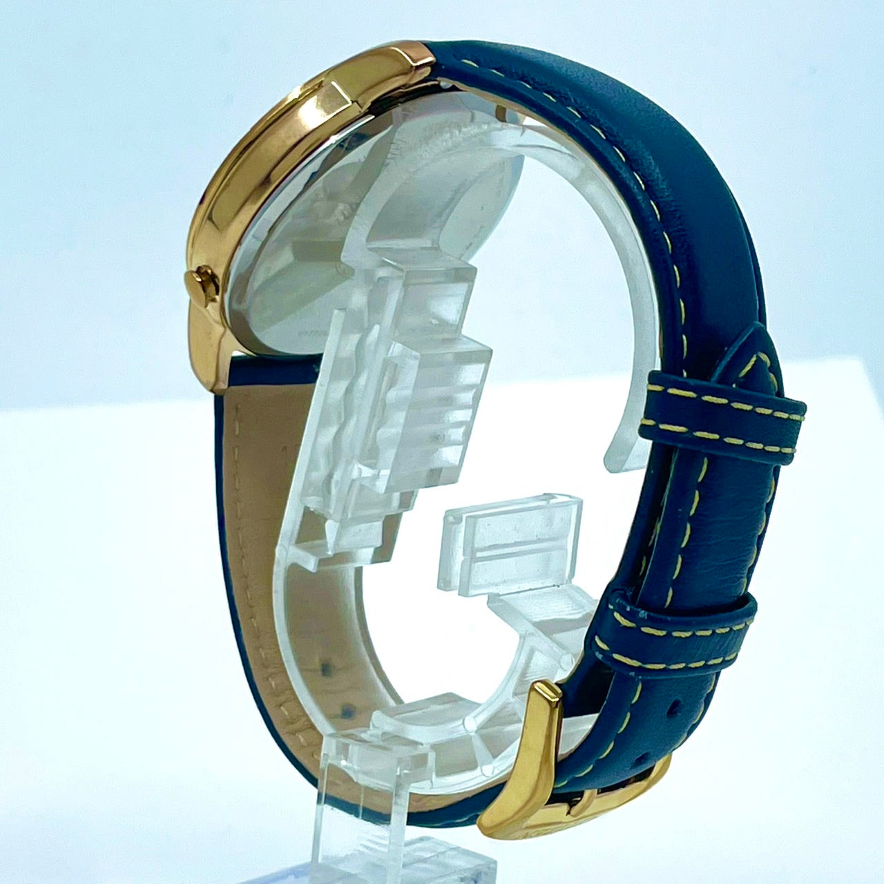 【動作確認済】シチズン CITIZEN エコドライブ レディース 腕時計 B690-S080410 ソーラー クリスタルベゼル ハートモチーフ ゴールド ネイビー エレガント ゴージャス クラシック ウォッチ G6