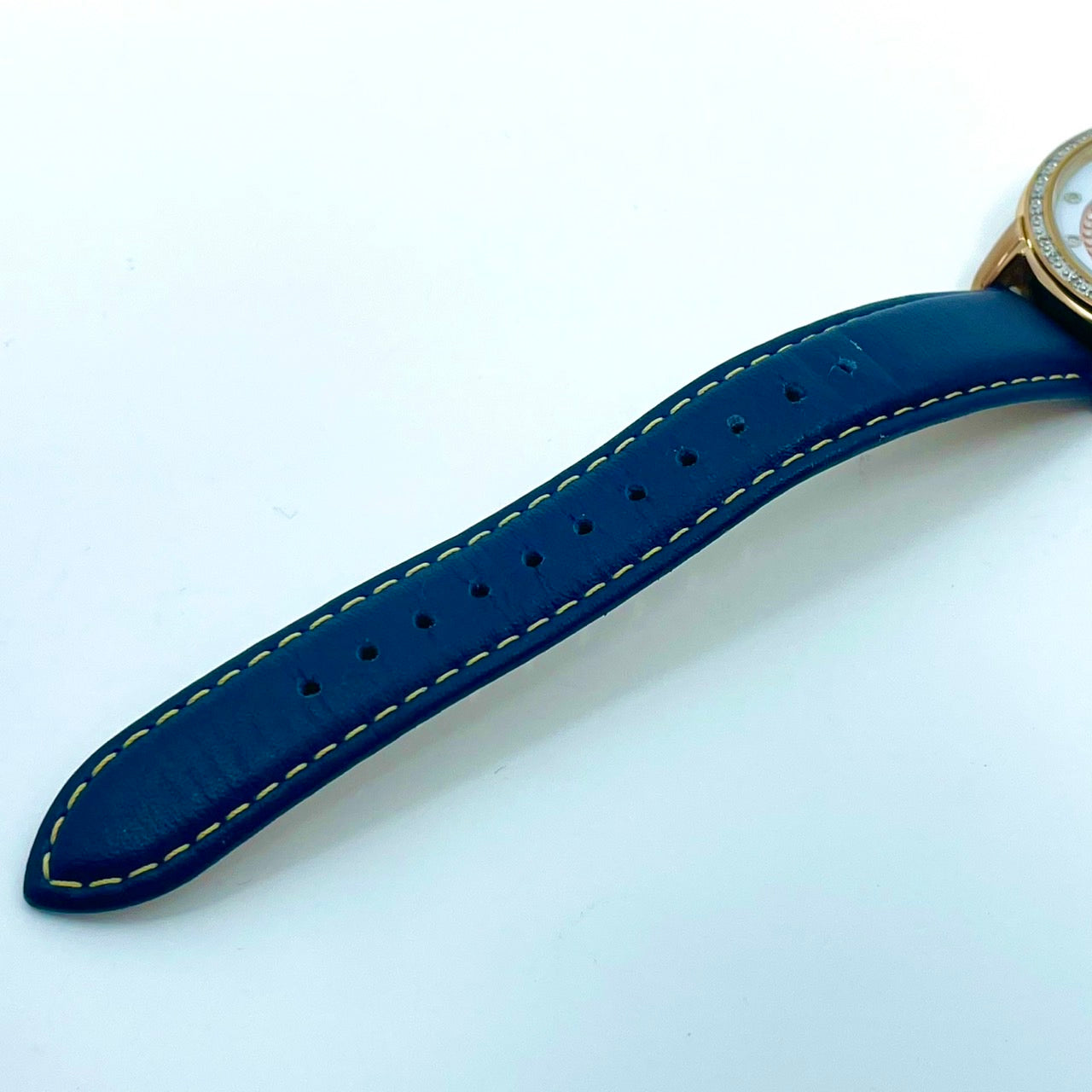 【動作確認済】シチズン CITIZEN エコドライブ レディース 腕時計 B690-S080410 ソーラー クリスタルベゼル ハートモチーフ ゴールド ネイビー エレガント ゴージャス クラシック ウォッチ G6