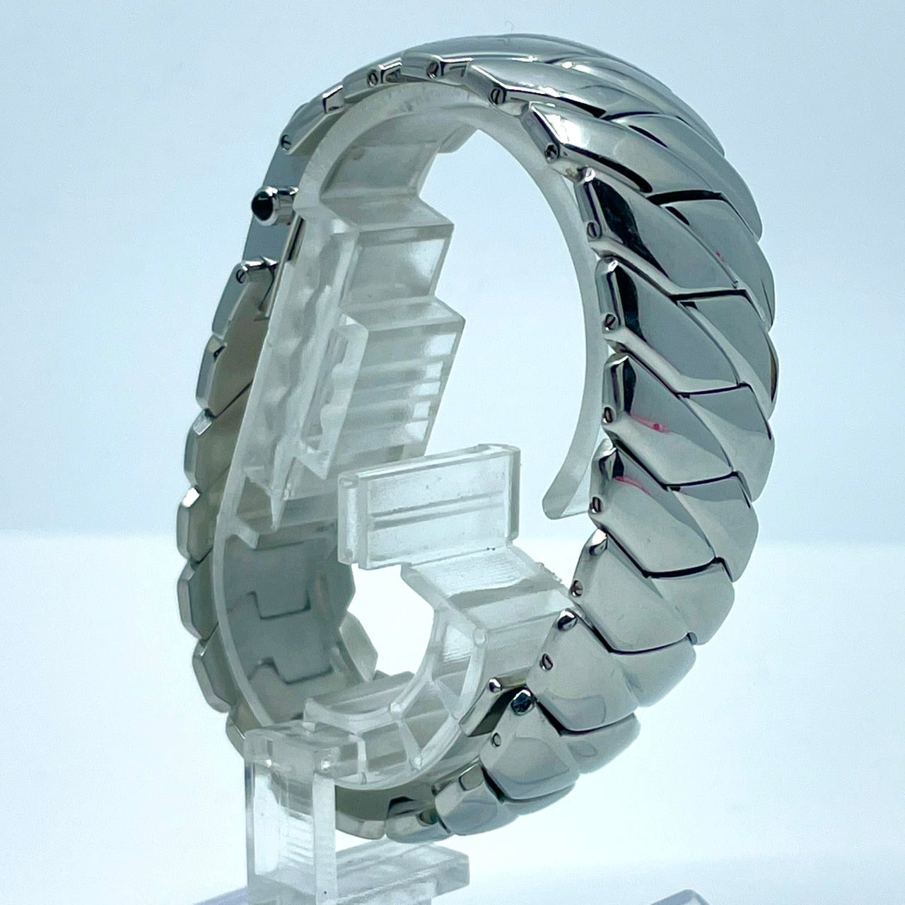 【稼働/美品】クリスチャンディオール 腕時計 D72-100 レディースウォッチ スクエア シルバー アイスブルー文字盤 クォーツ ブレスレットウォッチ エレガント ドレスウォッチ クラシック スイス製 高級ブランドウォッチ クリーニング済 G6