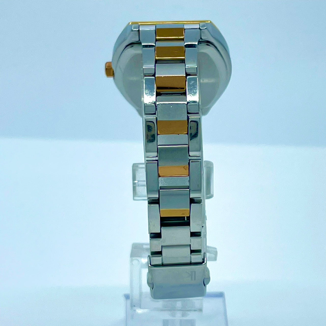 【稼働/美品】セイコー ルキア 3B51-0AE0 レディース 腕時計 ソーラー電波 トノー型 ピンク文字盤 シルバー ゴールド コンビ ステンレス エレガント クラシック ビジネス オフィス ファッションウォッチ クリーニング済 G6