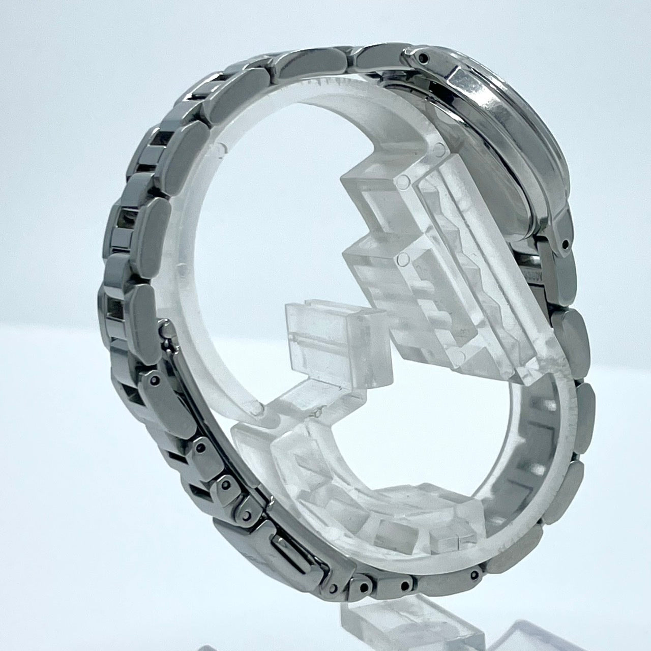 【稼働/美品】カシオ シーン 腕時計 SHW-1500 レディース ソーラー電波 シルバー ブルー針 デイト表示 星モチーフ ラウンド エレガント クラシック ビジネス オフィス ファッションウォッチ クリーニング済 G6