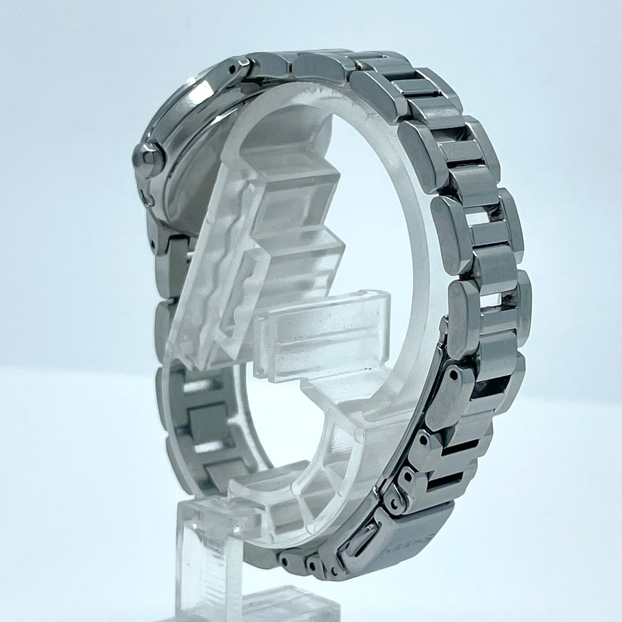 【稼働/美品】カシオ シーン 腕時計 SHW-1500 レディース ソーラー電波 シルバー ブルー針 デイト表示 星モチーフ ラウンド エレガント クラシック ビジネス オフィス ファッションウォッチ クリーニング済 G6