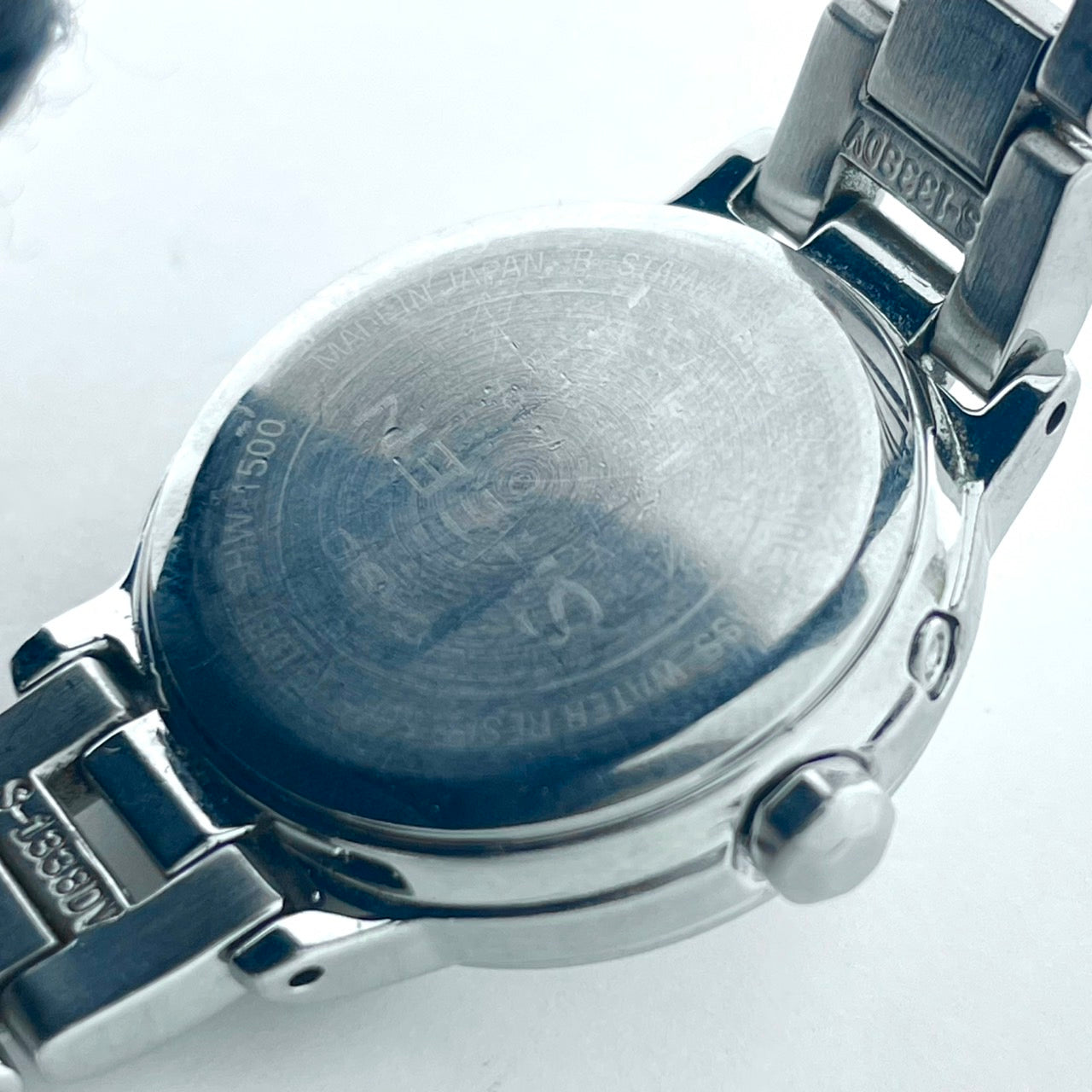 【稼働/美品】カシオ シーン 腕時計 SHW-1500 レディース ソーラー電波 シルバー ブルー針 デイト表示 星モチーフ ラウンド エレガント クラシック ビジネス オフィス ファッションウォッチ クリーニング済 G6