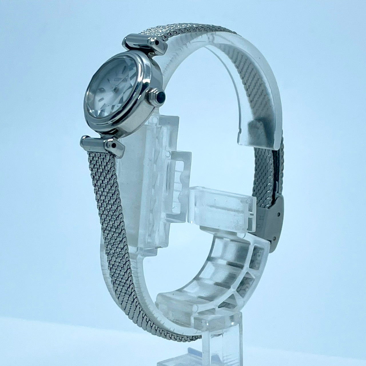 【稼働/美品】シチズン 腕時計 G626-S127998 レディース エコドライブ ソーラー シルバー シェル文字盤 ラウンド メッシュベルト クラシック エレガント ドレスウォッチ フェミニン ビジネス オフィス クリーニング済 G6