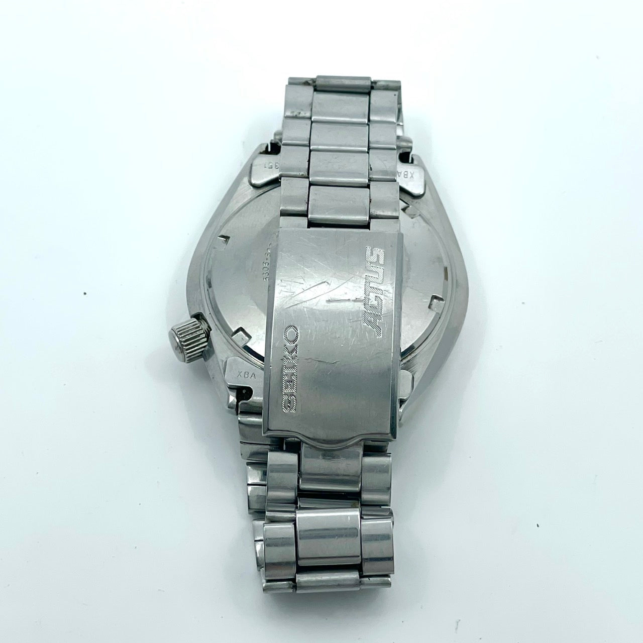 【稼働品／ビンテージ】セイコー 5アクタス シルバーウェーブ 6306-8000 腕時計 メンズ 自動巻き 21石 デイデイト 漢字曜日 シルバー文字盤 ラウンド アンティーク クラシック レトロ 希少モデル クリーニング済 G6