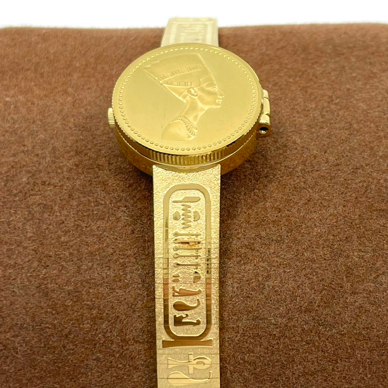 【激レア/稼働/美品】セイコー SEIKO 黄金のネフェルティティ コインウォッチ 1E20-0A20 腕時計 クォーツ レディース ゴールド バングルウォッチ ブレスレット ドレスウォッチ アンティーク ヴィンテージ G6