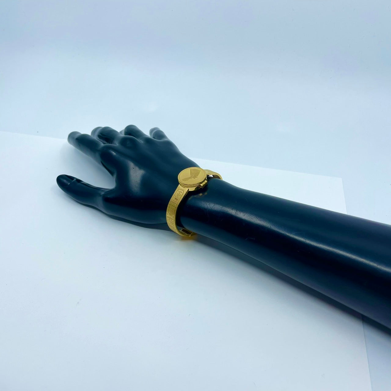 【激レア/稼働/美品】セイコー SEIKO 黄金のネフェルティティ コインウォッチ 1E20-0A20 腕時計 クォーツ レディース ゴールド バングルウォッチ ブレスレット ドレスウォッチ アンティーク ヴィンテージ G6