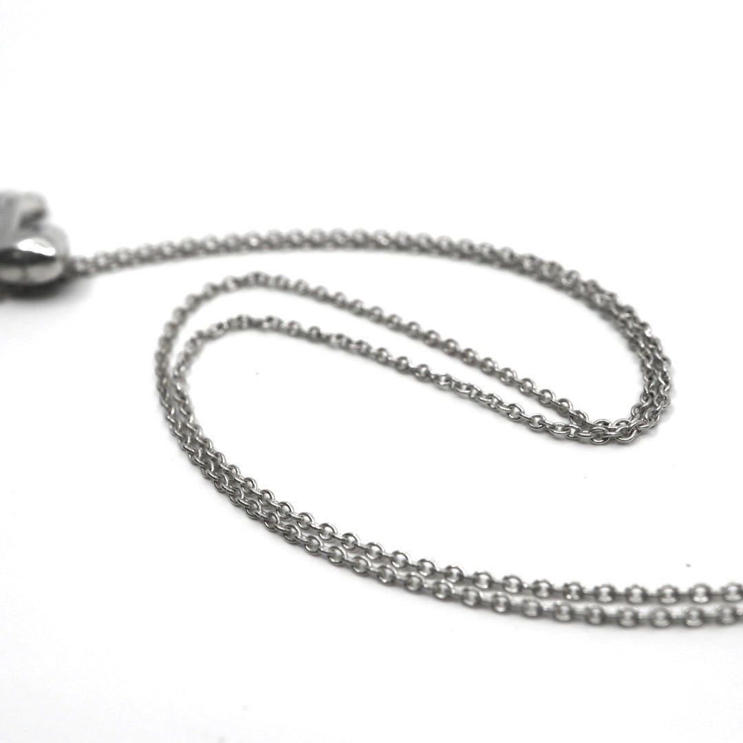 美品 TIFFANY&Co. ティファニー ボウ リボン ネックレス シルバー SV925 ペンダント アクセサリー ジュエリー ヴィンテージ レディース I3