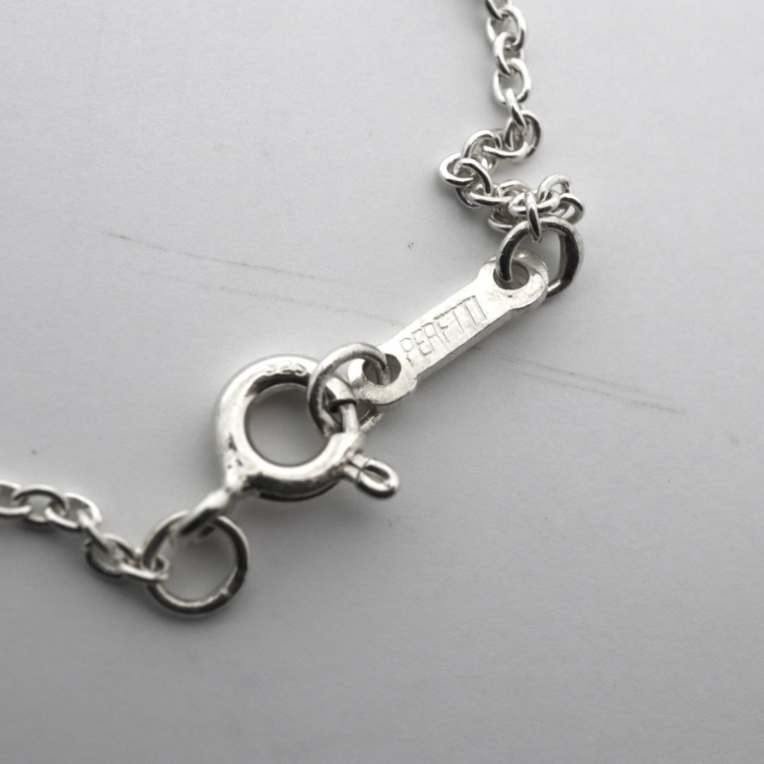 美品 TIFFANY&Co. ティファニー オープンハート ネックレス シルバー SV925 エルサ・ペレッティ ペンダント アクセサリー ジュエリー ヴィンテージ レディース I3