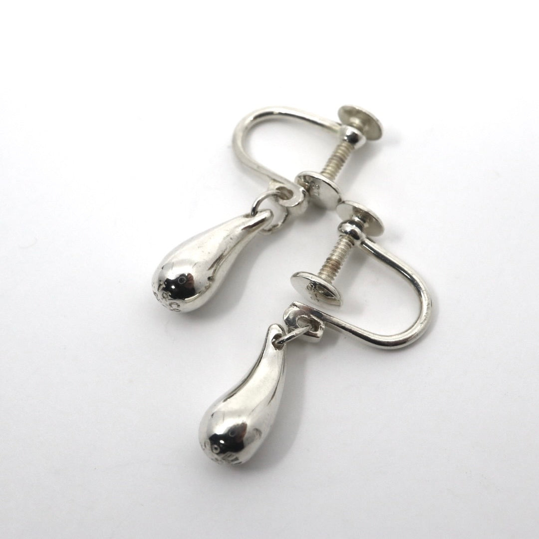 美品 TIFFANY&Co. ティファニー ティアドロップ イヤリング シルバー SV925 エルサ・ペレッティ アクセサリー ジュエリー ヴィンテージ レディース I3