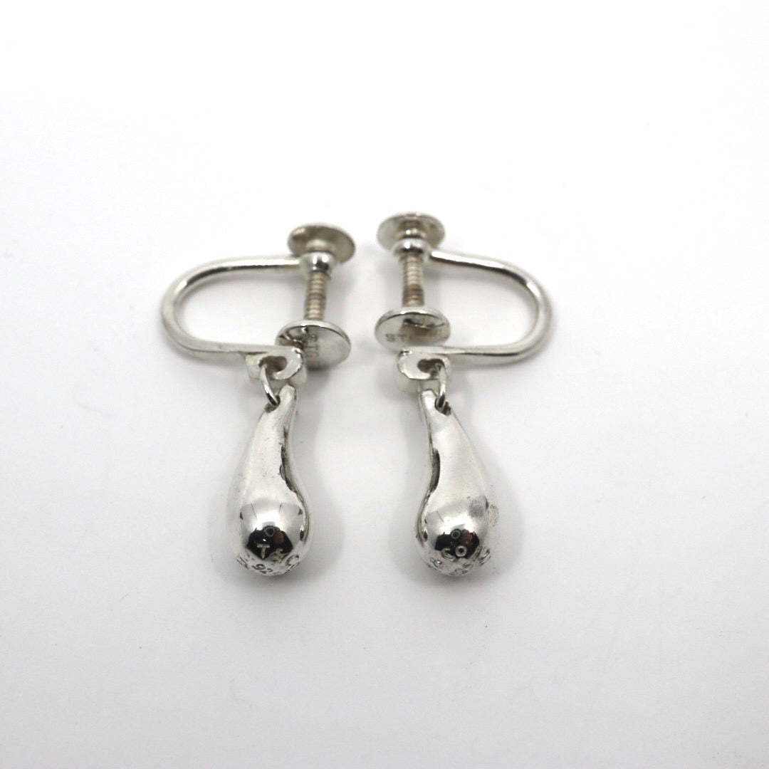 美品 TIFFANY&Co. ティファニー ティアドロップ イヤリング シルバー SV925 エルサ・ペレッティ アクセサリー ジュエリー ヴィンテージ レディース I3