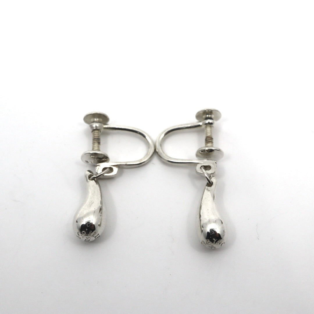 美品 TIFFANY&Co. ティファニー ティアドロップ イヤリング シルバー SV925 エルサ・ペレッティ アクセサリー ジュエリー ヴィンテージ レディース I3