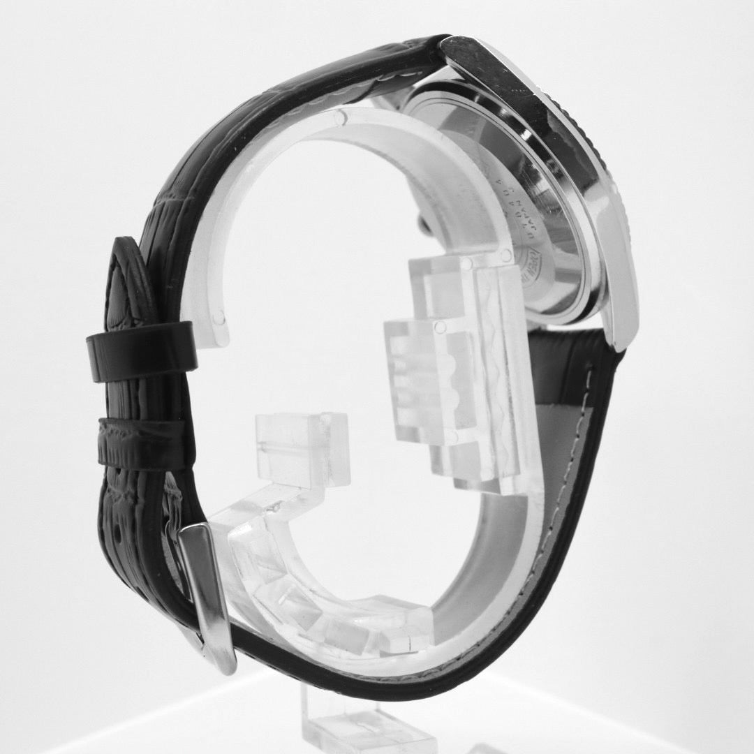 【稼働品/新品ベルト】 seiko セイコー ロードマチック 5606-7080 自動巻き 23石 腕時計 メンズ デイデイト 漢字曜日 シルバー文字盤 フル―テッドベゼル ビンテージ アンティーク クラシック ドレスウォッチ クリーニング済 G1