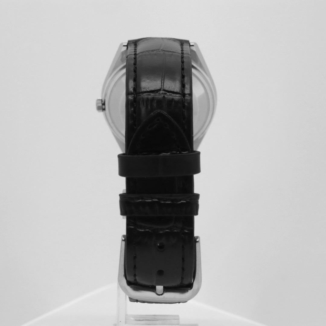 【稼働品/新品ベルト】 seiko セイコー ロードマチック 5606-7080 自動巻き 23石 腕時計 メンズ デイデイト 漢字曜日 シルバー文字盤 フル―テッドベゼル ビンテージ アンティーク クラシック ドレスウォッチ クリーニング済 G1