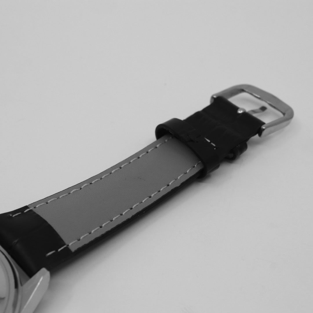 【稼働品/新品ベルト】 seiko セイコー ロードマチック 5606-7080 自動巻き 23石 腕時計 メンズ デイデイト 漢字曜日 シルバー文字盤 フル―テッドベゼル ビンテージ アンティーク クラシック ドレスウォッチ クリーニング済 G1