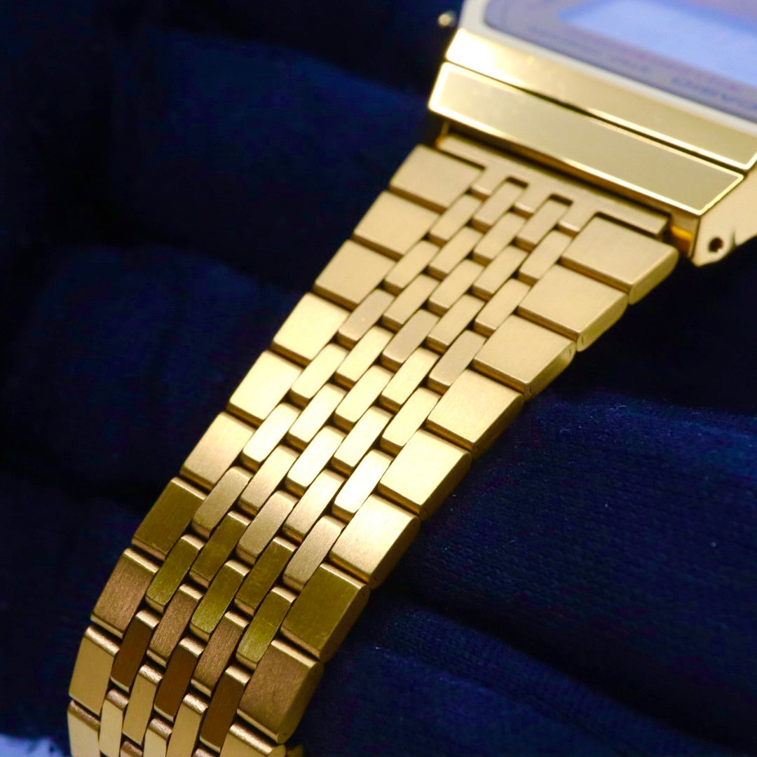 【美品/電池交換済】カシオ 腕時計 ABL-100WEG-9AJF メンズ レディース ゴールド デジタル Bluetooth ステップトラッカー Y2K 00s チープカシオ クラシック ヴィンテージ レトロデザイン スクエア 多機能 クリーニング済 G1