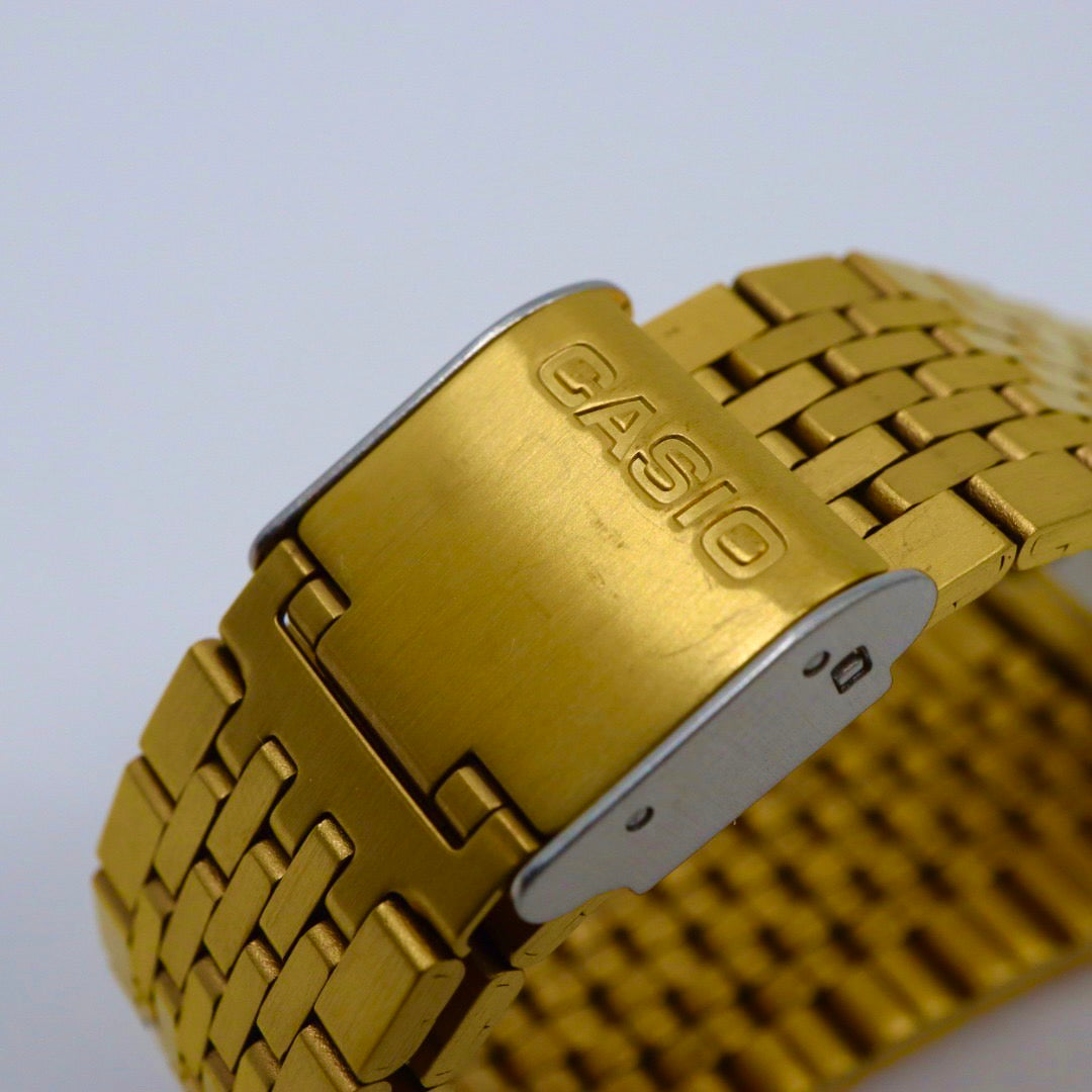 【美品/電池交換済】カシオ 腕時計 ABL-100WEG-9AJF メンズ レディース ゴールド デジタル Bluetooth ステップトラッカー Y2K 00s チープカシオ クラシック ヴィンテージ レトロデザイン スクエア 多機能 クリーニング済 G1