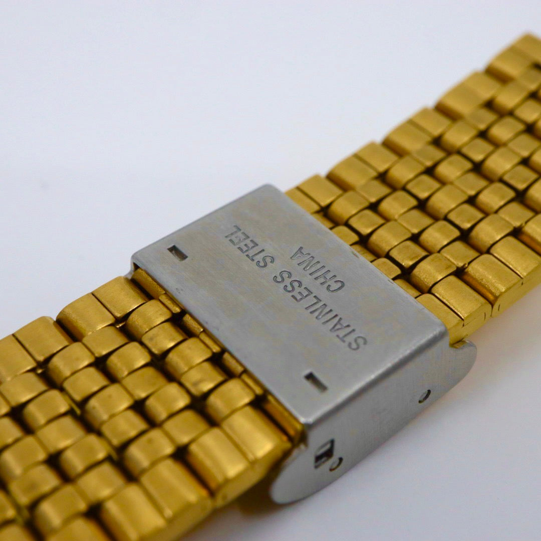 【美品/電池交換済】カシオ 腕時計 ABL-100WEG-9AJF メンズ レディース ゴールド デジタル Bluetooth ステップトラッカー Y2K 00s チープカシオ クラシック ヴィンテージ レトロデザイン スクエア 多機能 クリーニング済 G1