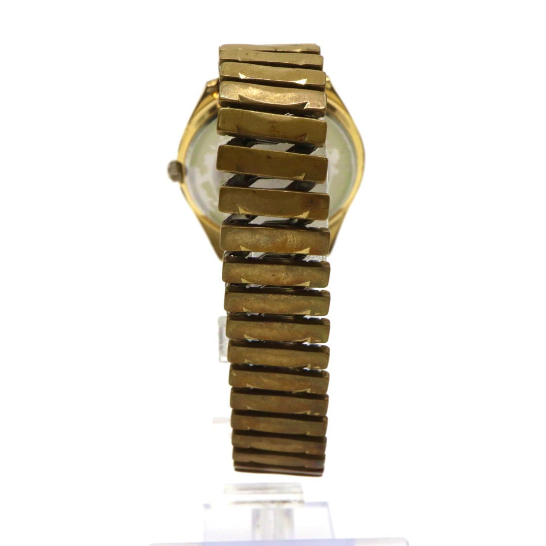 【稼働品／ヴィンテージ】 SEIKO セイコー スカイライナー 腕時計 6100-8000 メンズ 手巻き 21石 ゴールド文字盤 アナログ ラウンド ドレスウォッチ アンティーク クラシック レトロ 希少モデル クリーニング済 G1