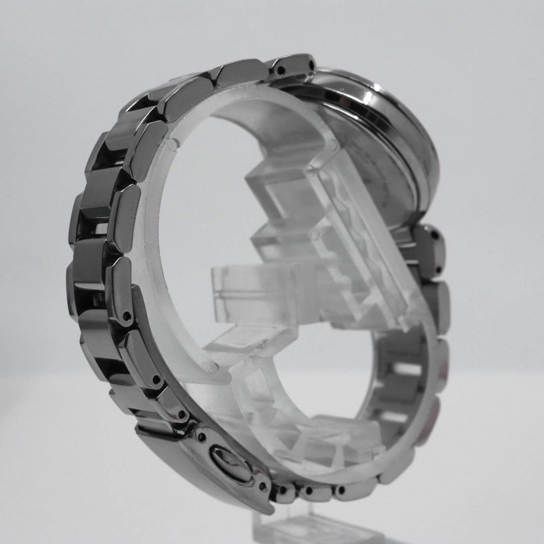 【CITIZEN xC】シチズン クロスシー レディース 腕時計 H240-T019072 ソーラー電波 エコドライブ ワールドタイム デイト表示 アナログ ラウンド シルバー ステンレススチール ダイヤモンド エレガント ドレスウォッチ クリーニング済み G