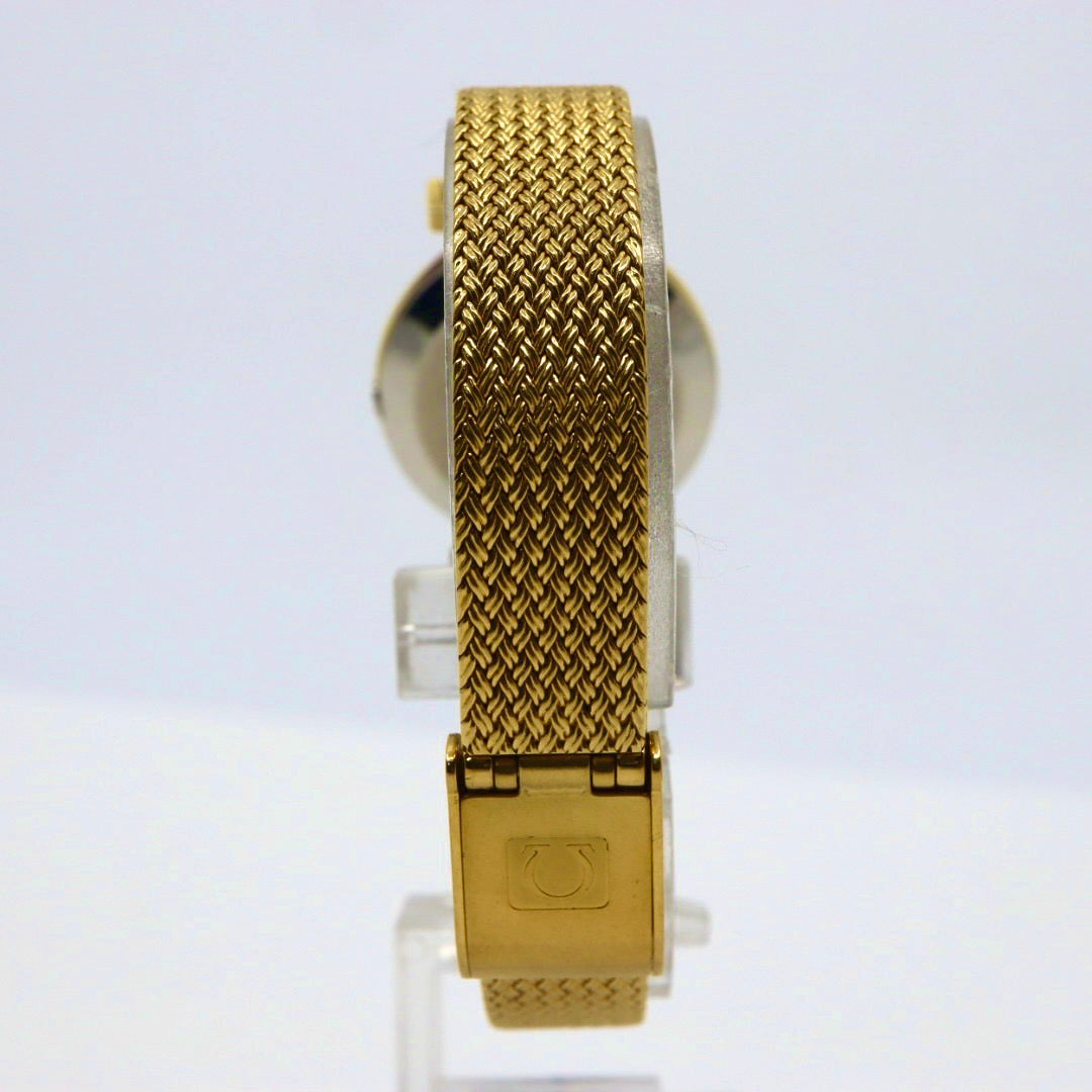 オメガ OMEGA デビル クオーツ ゴールドカラー レディース 腕時計 ゴールド文字盤 電池交換済 ラウンドフェイス アナログ ヴィンテージ レトロ アンティーク G1