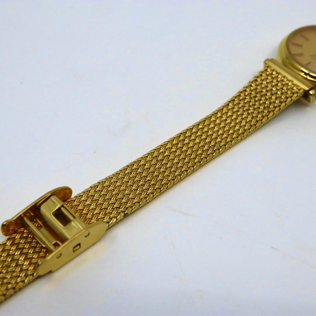 オメガ OMEGA デビル クオーツ ゴールドカラー レディース 腕時計 ゴールド文字盤 電池交換済 ラウンドフェイス アナログ ヴィンテージ レトロ アンティーク G1