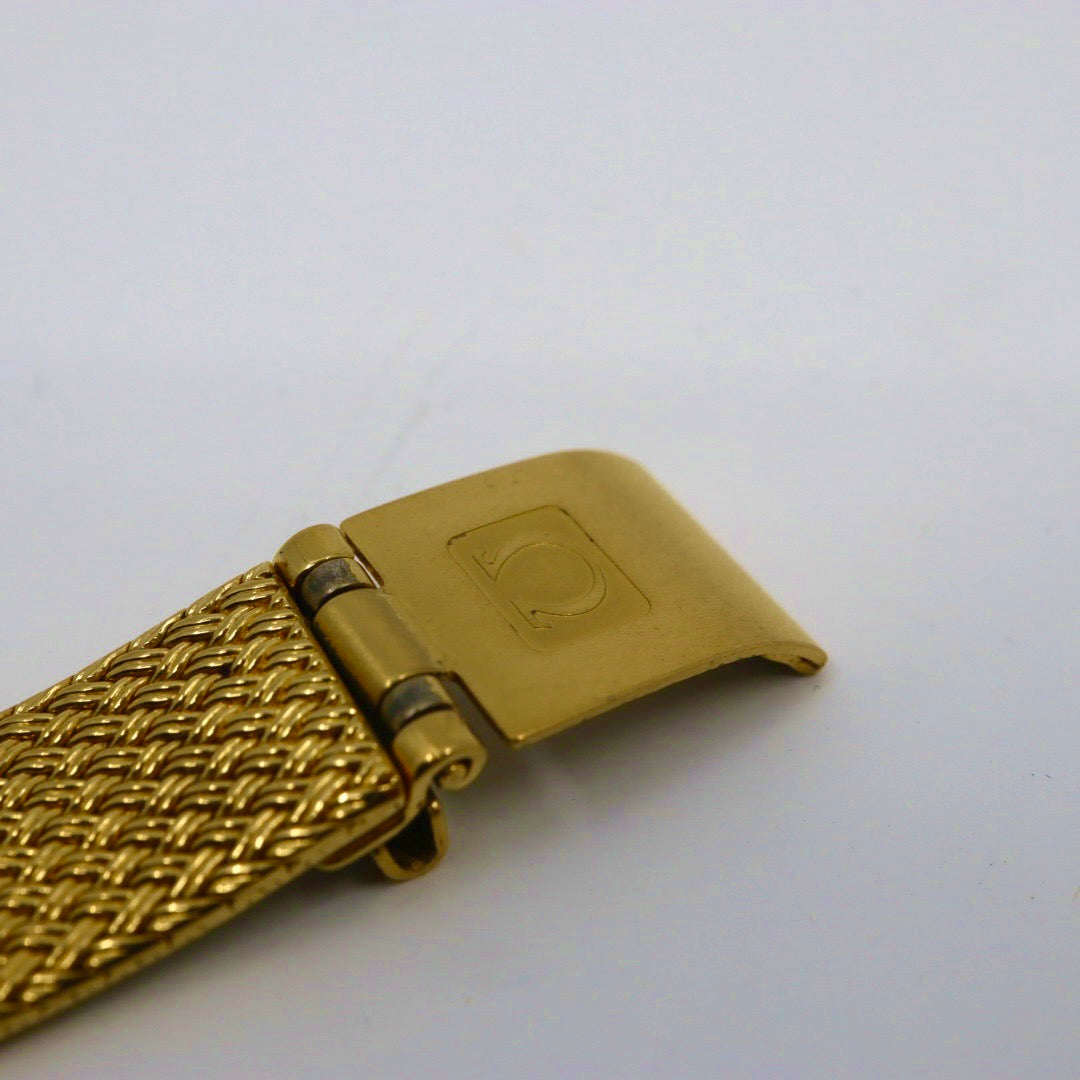 オメガ OMEGA デビル クオーツ ゴールドカラー レディース 腕時計 ゴールド文字盤 電池交換済 ラウンドフェイス アナログ ヴィンテージ レトロ アンティーク G1