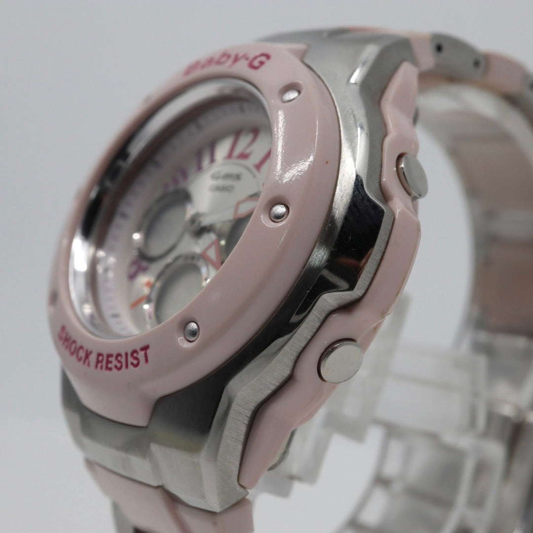 美品 CASIO カシオ Baby-G G-ms MSG-302C レディース ユニセックス 腕時計 樹脂 メタル コンポジット デザイン 人気 稼動品 G1