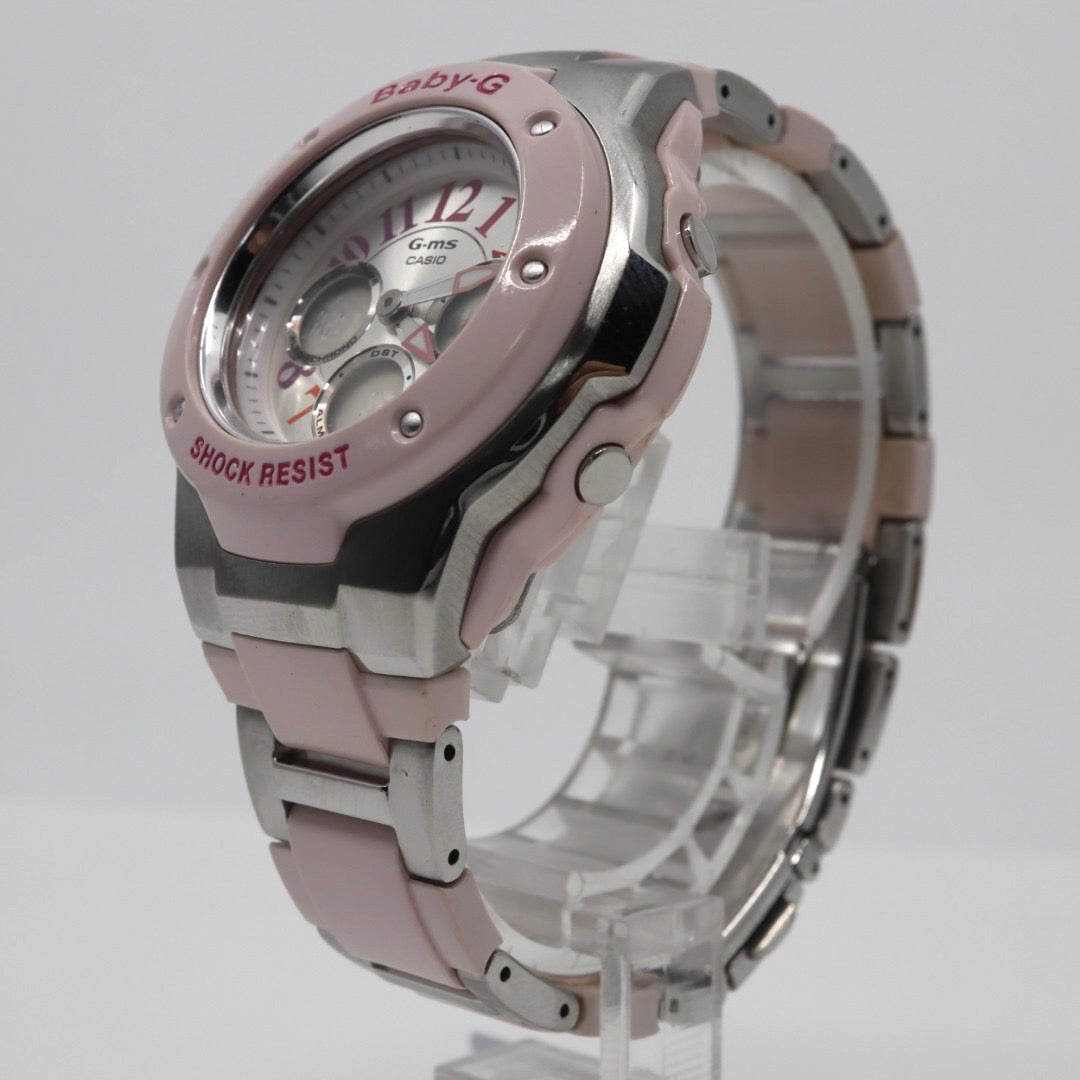 美品 CASIO カシオ Baby-G G-ms MSG-302C レディース ユニセックス 腕時計 樹脂 メタル コンポジット デザイン 人気 稼動品 G1