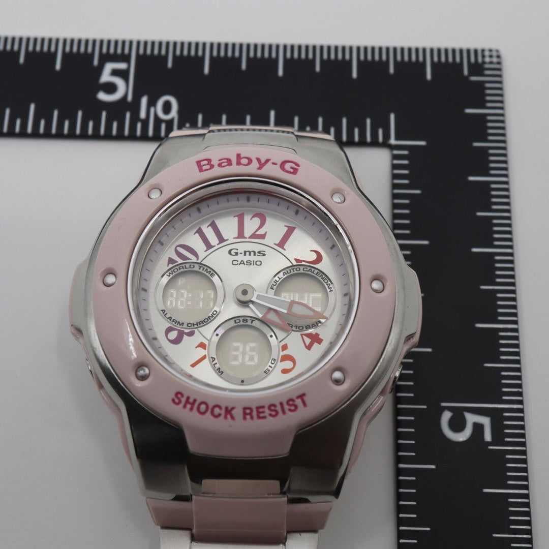 美品 CASIO カシオ Baby-G G-ms MSG-302C レディース ユニセックス 腕時計 樹脂 メタル コンポジット デザイン 人気 稼動品 G1