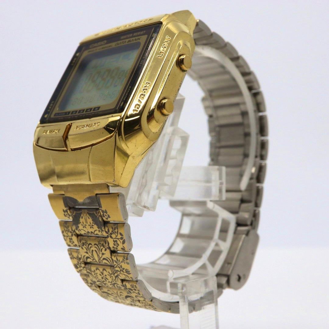 美品 電池交換済み CASIO カシオ DATA BANK データバンク DB-360 ゴールド デジタル 腕時計 Y2K 00s archive シエラレオネコラボ 稼働品 G1