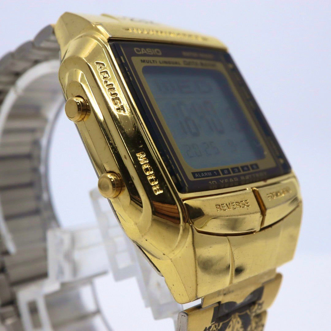 美品 電池交換済み CASIO カシオ DATA BANK データバンク DB-360 ゴールド デジタル 腕時計 Y2K 00s archive シエラレオネコラボ 稼働品 G1