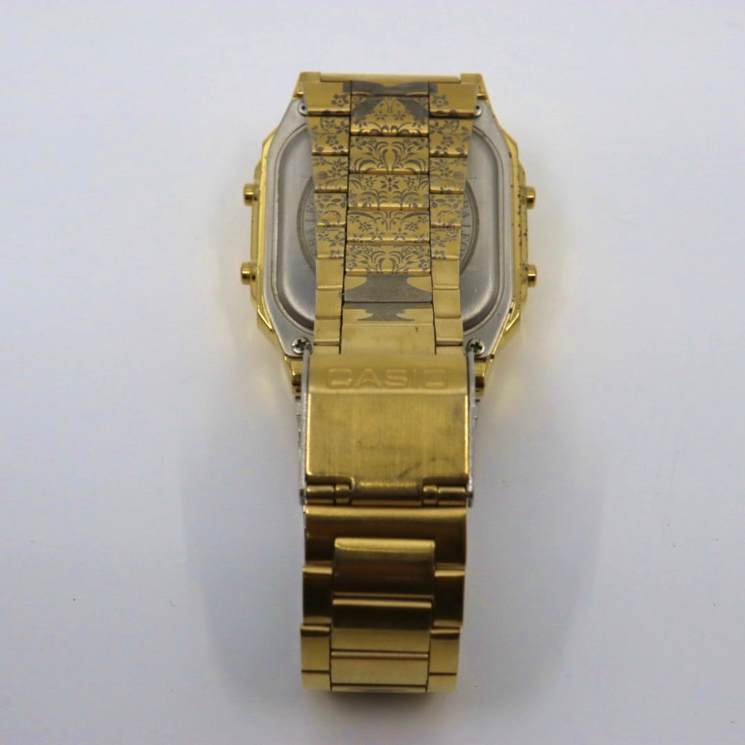 美品 電池交換済み CASIO カシオ DATA BANK データバンク DB-360 ゴールド デジタル 腕時計 Y2K 00s archive シエラレオネコラボ 稼働品 G1