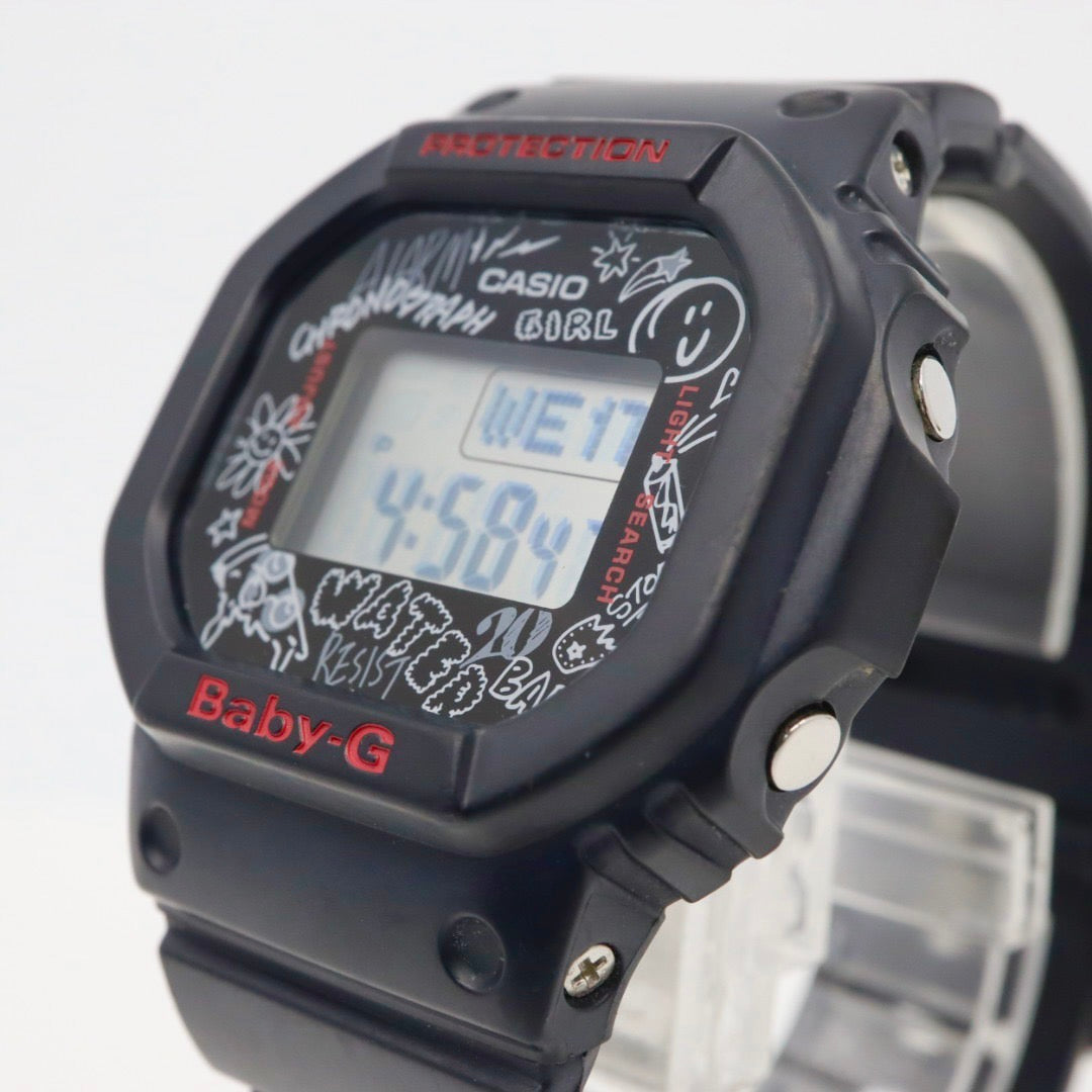 激レア CASIO カシオ Baby-G BGD-560SK-1 グラフィティフェイス G-SHOCK レディース 腕時計 デジタル クオーツ ブラック 黒 90s 00s スケート Y2K 多機能 G1