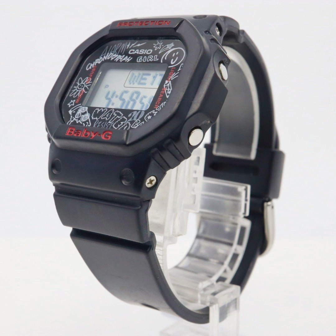 激レア CASIO カシオ Baby-G BGD-560SK-1 グラフィティフェイス G-SHOCK レディース 腕時計 デジタル クオーツ ブラック 黒 90s 00s スケート Y2K 多機能 G1