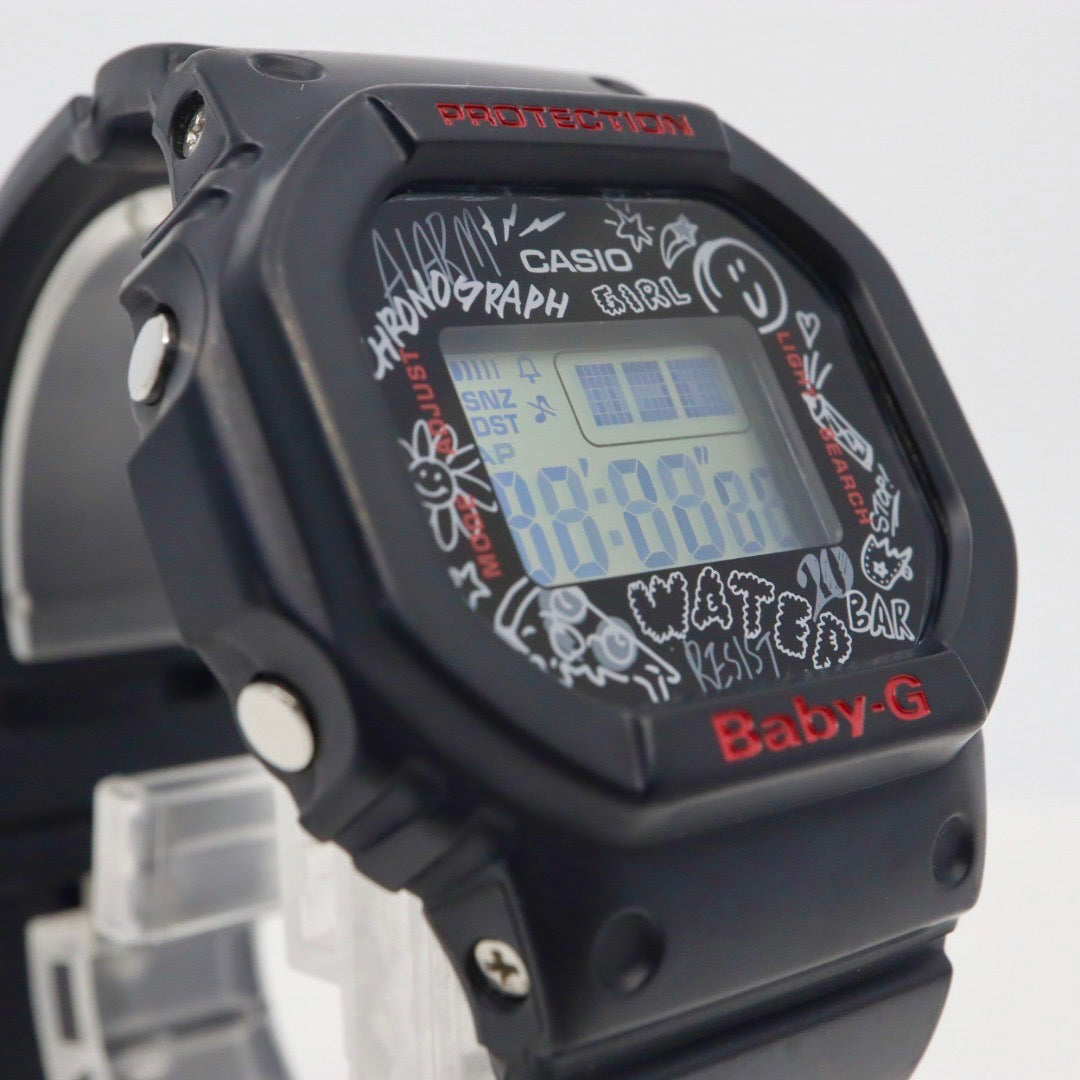 激レア CASIO カシオ Baby-G BGD-560SK-1 グラフィティフェイス G-SHOCK レディース 腕時計 デジタル クオーツ ブラック 黒 90s 00s スケート Y2K 多機能 G1