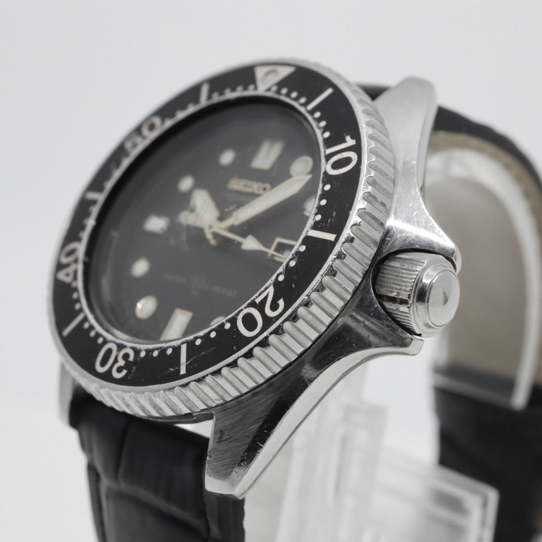 SEIKO セイコー 2625-0010 ダイバーズウォッチ 150m クォーツ ブラック ゴールド シルバー ベゼル ヴィンテージ レトロ アンティーク ボーイズ レディース G1