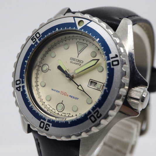 SEIKO セイコー 2625-0170 ダイバーズウォッチ 150m クォーツ ブラック 1980年代 ヴィンテージ レトロ アンティーク ボーイズサイズ ユニセックス メンズ レディース G1