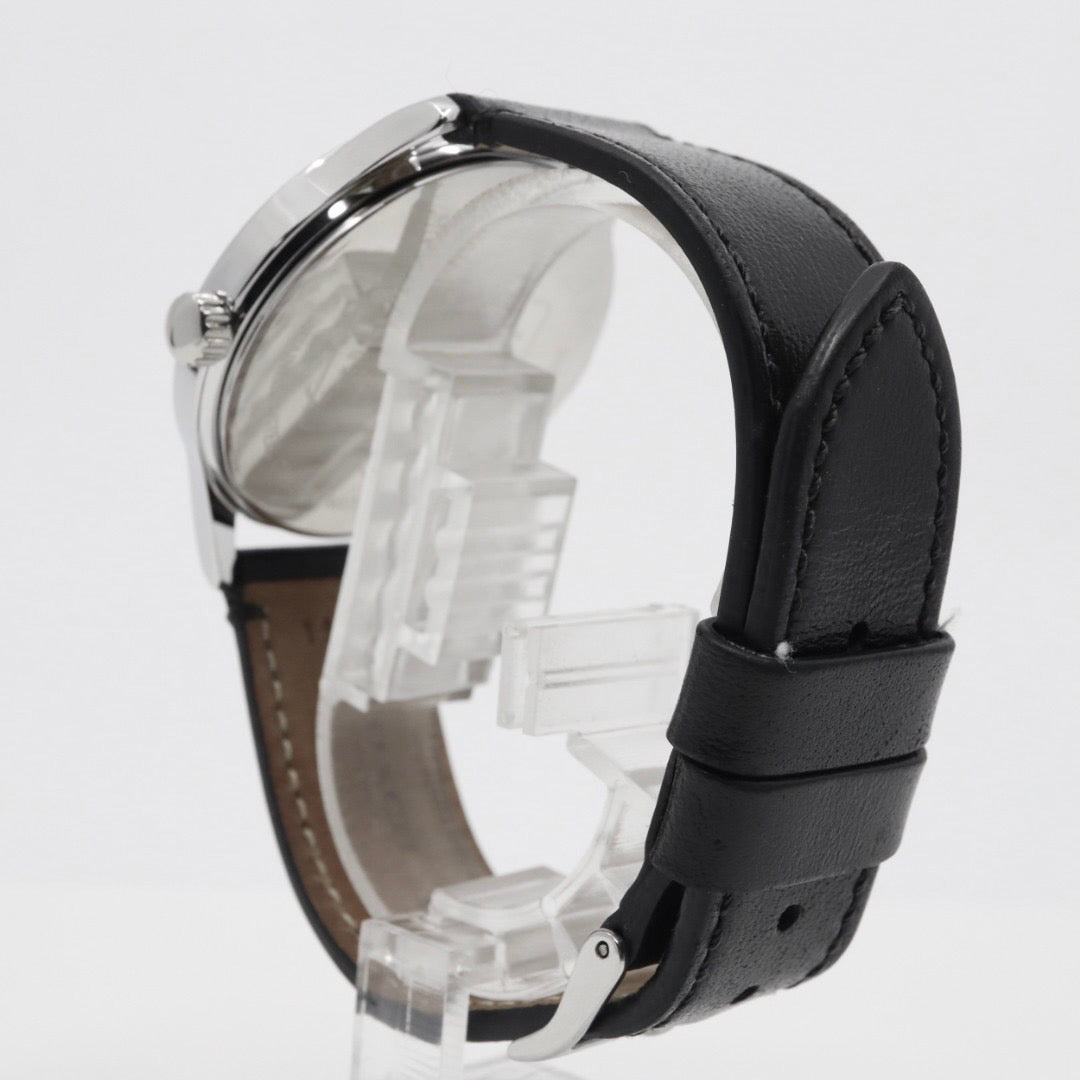 美品 コーチ COACH 腕時計 バクスターウォッチ シグネチャー 黒文字盤 レザーベルト クォーツ アナログ メンズ レディース ブラック 3気圧防水 稼働品 電池交換済 CA.118.2.112.1640 G1