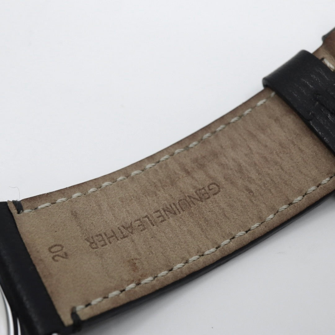 美品 コーチ COACH 腕時計 バクスターウォッチ シグネチャー 黒文字盤 レザーベルト クォーツ アナログ メンズ レディース ブラック 3気圧防水 稼働品 電池交換済 CA.118.2.112.1640 G1