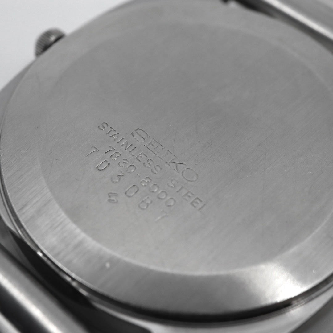 セイコー SEIKO シャリオ 腕時計 7830-8000 メンズ シルバー文字盤 クォーツ ヴィンテージ ビジネス カジュアル アンティーク G1