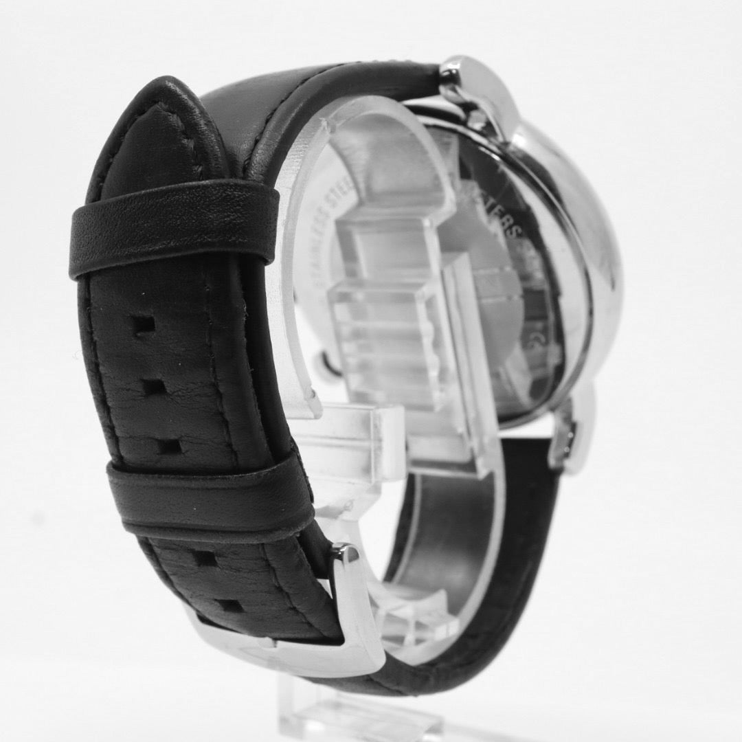 エンポリオアルマーニ EMPORIO ARMANI 腕時計 メンズ ブラック クラシック クォーツ クロノグラフ レザー ウォッチ シンプル 高級感 G1