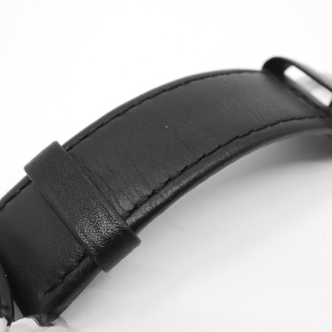 エンポリオアルマーニ EMPORIO ARMANI 腕時計 メンズ ブラック クラシック クォーツ クロノグラフ レザー ウォッチ シンプル 高級感 G1