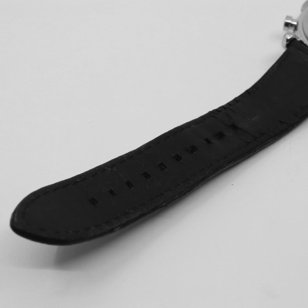 エンポリオアルマーニ EMPORIO ARMANI 腕時計 メンズ ブラック クラシック クォーツ クロノグラフ レザー ウォッチ シンプル 高級感 G1